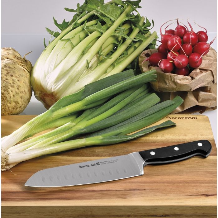 Barazzoni 802170015 stainless-steel santoku knife 17.5cm