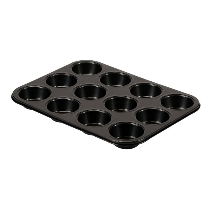 Barazzoni 806000505 carbon steel 12 muffin Pan 35.5x27cm