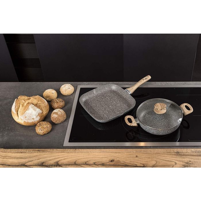 Barazzoni 84913502496 LEGNO ROVERE glass lid 24cm