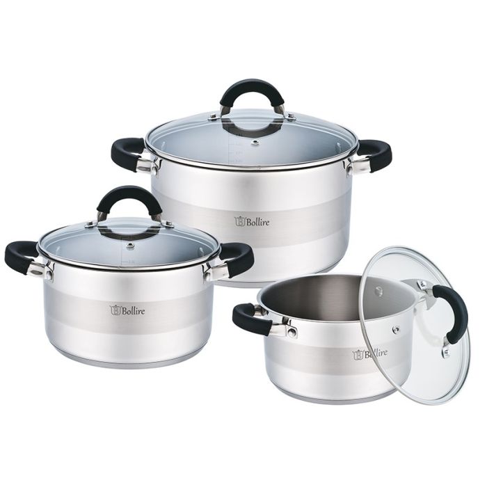 Bollire BR-4002 Straight shape 6 pcs cookware set