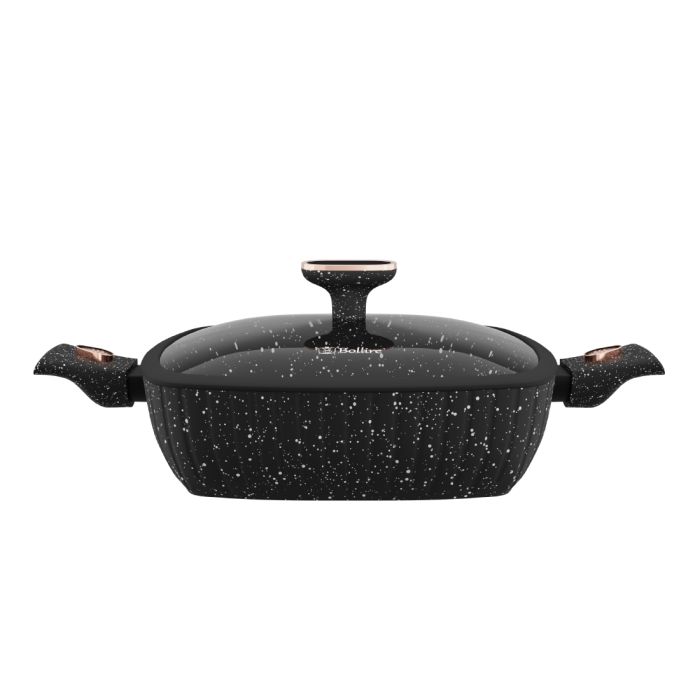 Bollire BR-1515 non-stick low casserole with lid 28cm