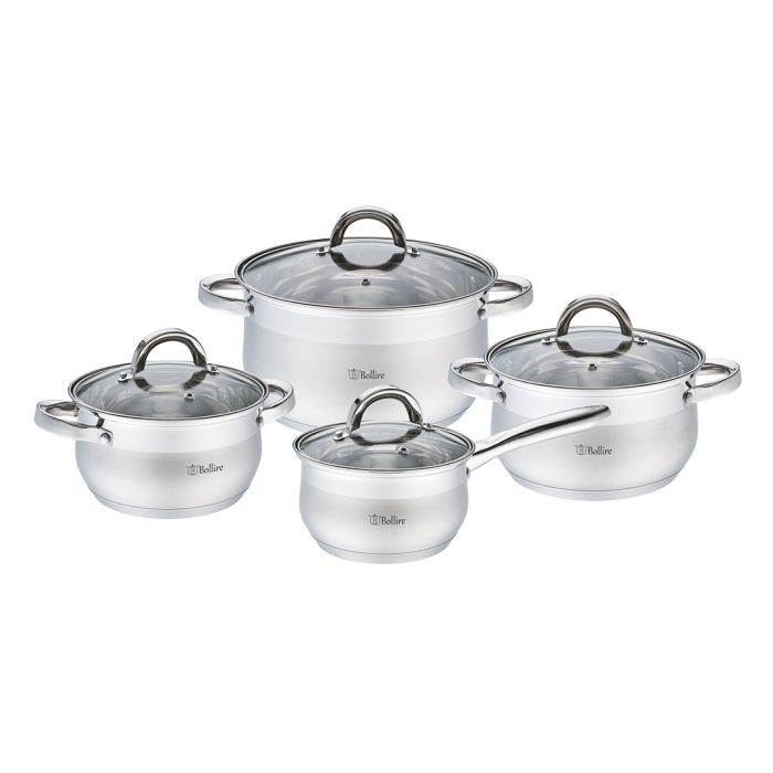Bollire BR-4008 Belly shape 8 pcs cookware set