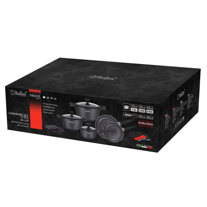 Bollire BR-1320 non stick 12 pcs cookware set