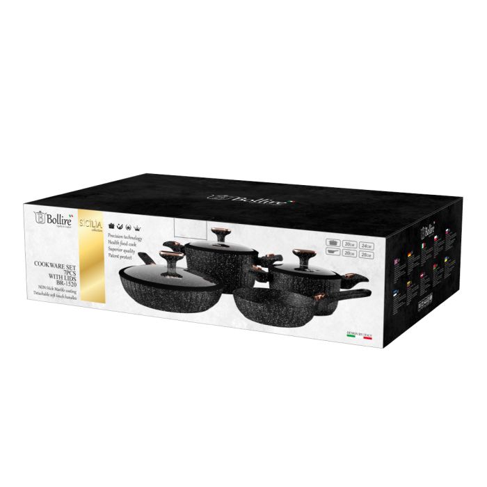 Bollire BR-1520 non-stick cookware with lid 4pcs