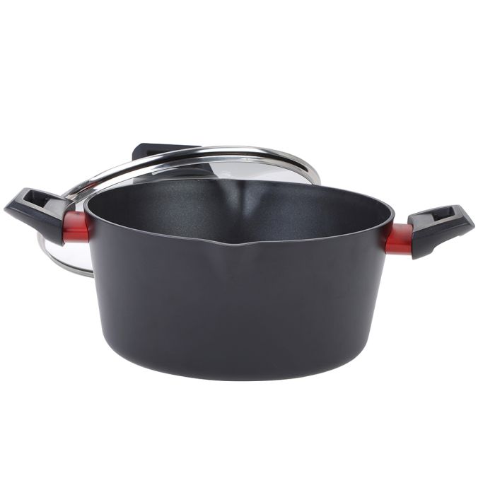 LF FR-2813 1002722 ROSSO cooking pot with lid 28x13.5cm 6.7l