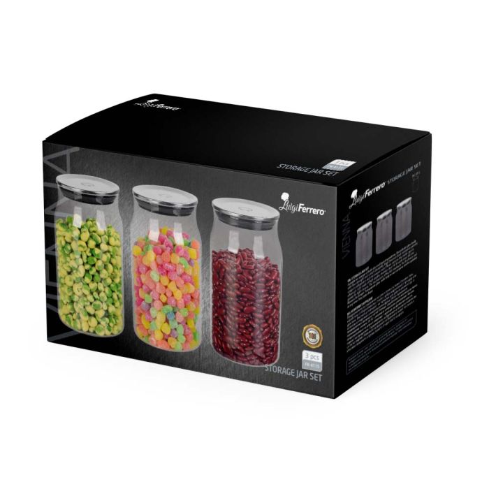 LF FR-4115 1005174 VIENNA storage jar set 3x1.05l