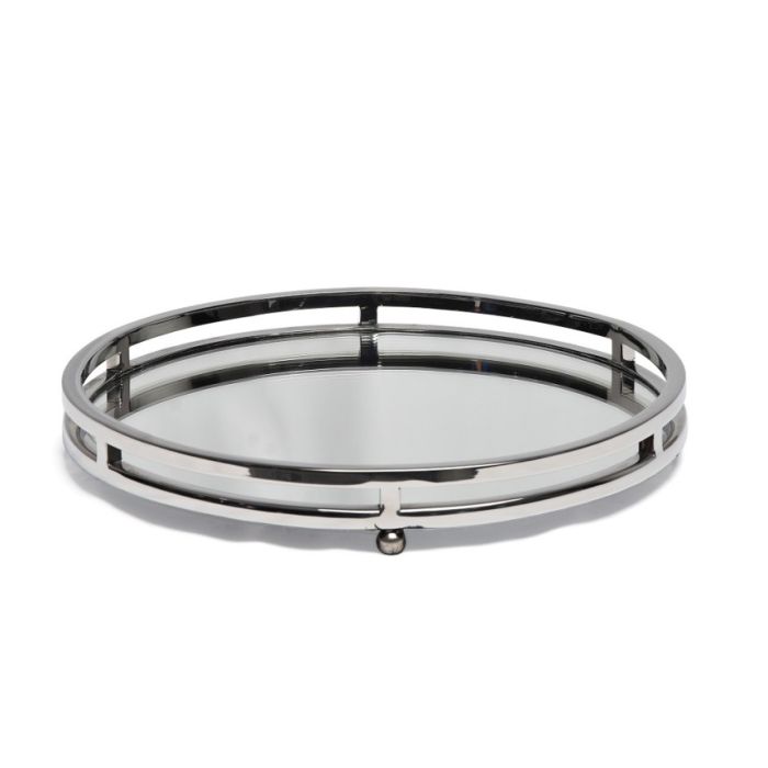 Espiel MR15586 round tray with mirror 33x33x4.5cm