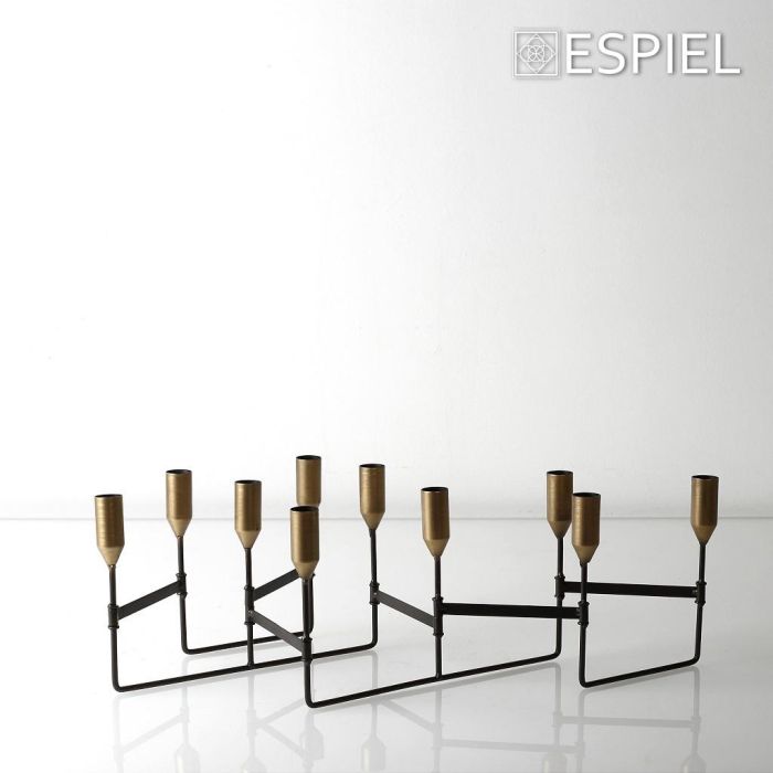 Espiel FUT413 METAL CANDLEHOLDER 52cm