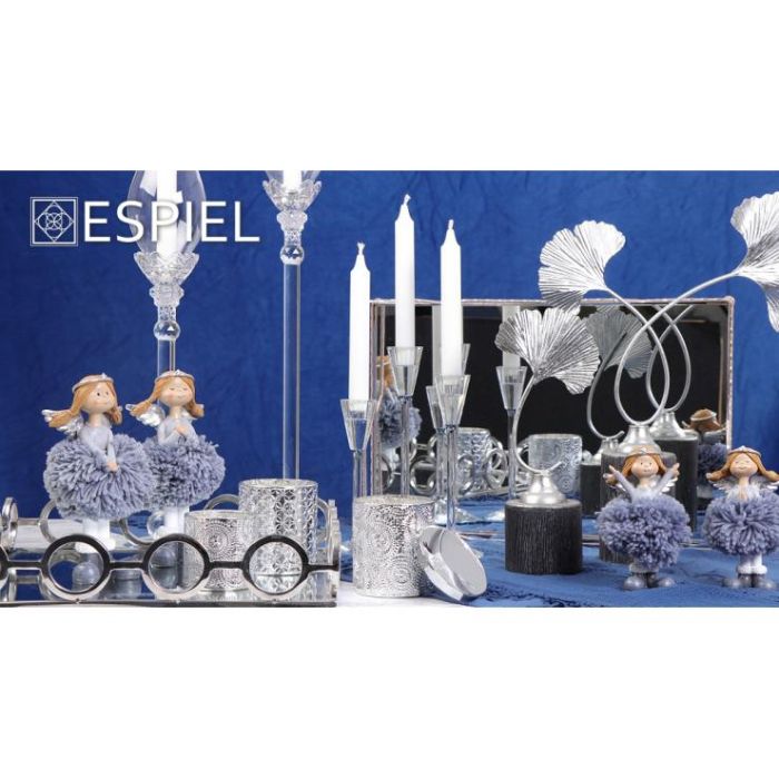 Espiel XAS109 CRYSTAL candle holder 23x7cm