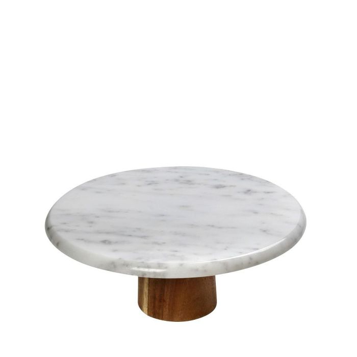 Espiel FAV237 marble footed plate white 30cm