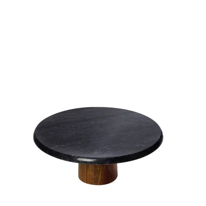 Espiel FAV238 marble footed plate black 25cm