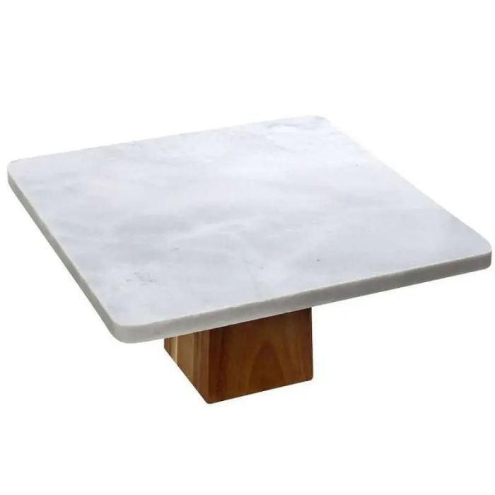 Espiel FAV241 marble footed plate white 30cm
