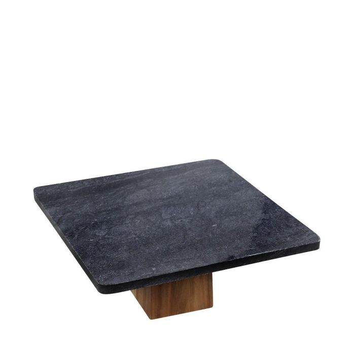 Espiel FAV243 marble footed plate black 30cm