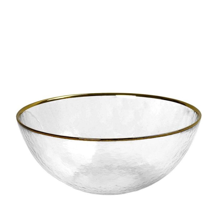Espiel SUP202K4 glass bowl with gold rim 15cm