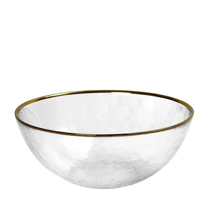 Espiel SUP203K1 glass bowl with gold rim 20cm