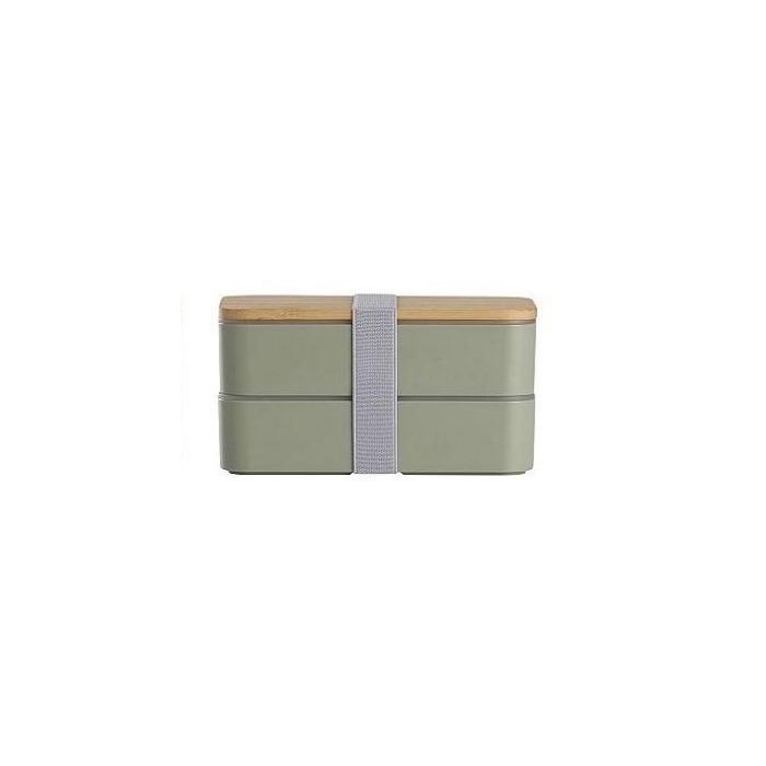 Espiel SCH77964K12 lunch box double layer w/cutlery moss green