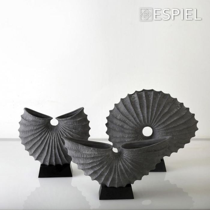 Espiel TAS104 ceramic decorative grey vase 1x12x30.5sm