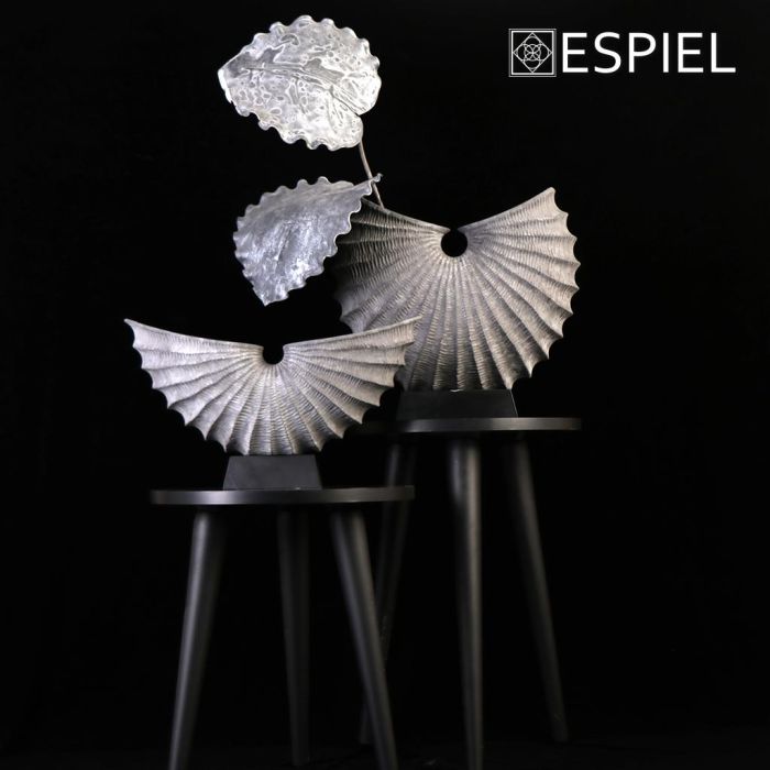 Espiel TAS108 ceramic decorative grey vase 42.5x11x25.5sm