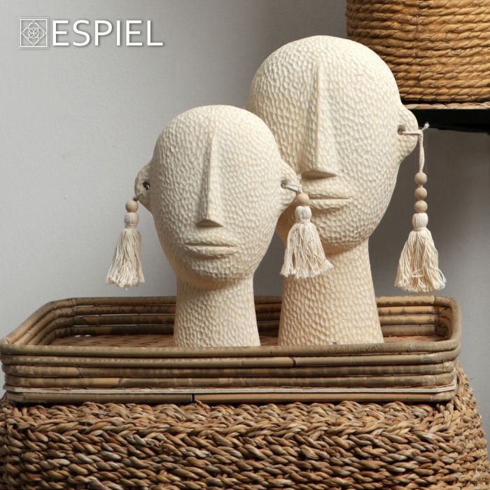 Espiel RAH108 cement deco figure with earings 15x10.5x24sm