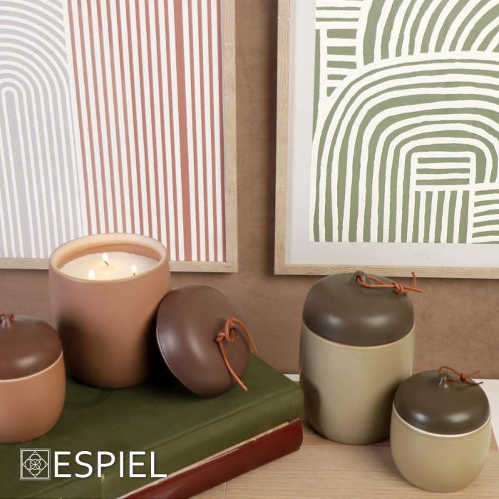 Espiel FRS107 ceramic scented candle with lid 19sm