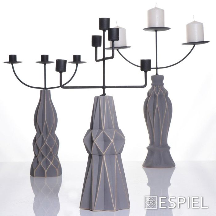 Espiel GIO103K2 ceramic candle holder 34sm