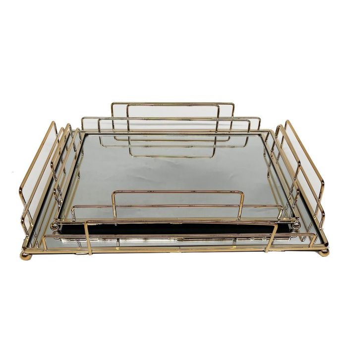 Espiel DWOA1006 metal glass tray set 2pcs 30/36sm
