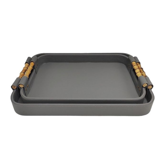 Espiel DER102 leather trays set 2 pcs 45-40sm