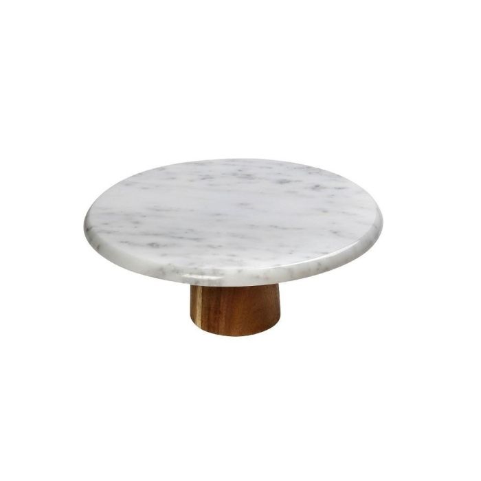 Espiel FAV236 marble footed plate white 25sm