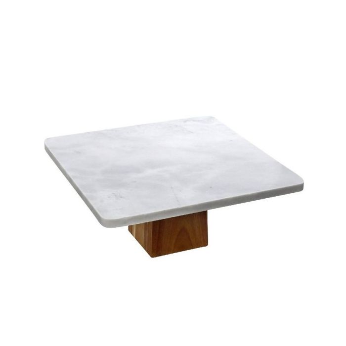 Espiel FAV240 marble footed plate white 25sm