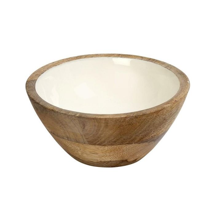 Espiel AKB101 mango bowl w/white resin 14x6.5sm