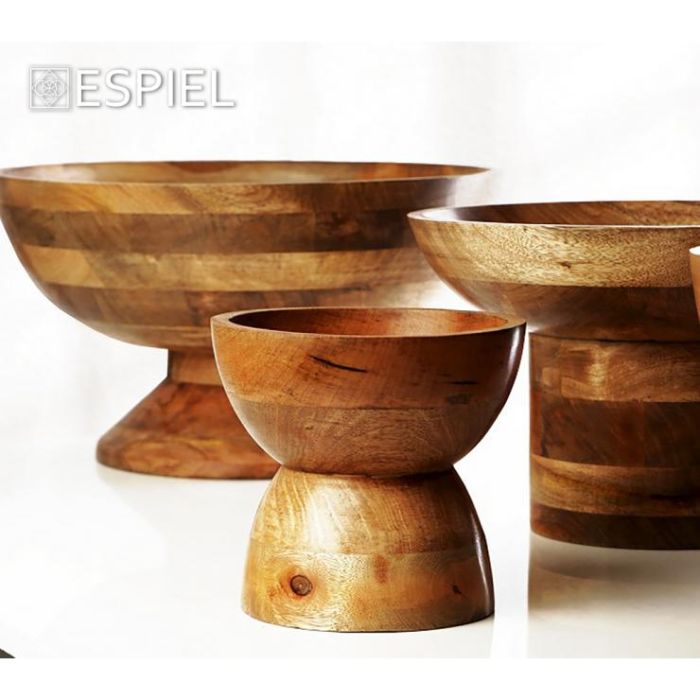Espiel GPA104 mango footed bowl 27.94x24.13sm
