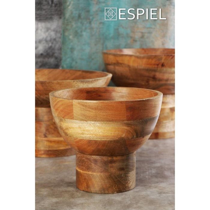 Espiel GPA103 mango footed bowl 38.1x24.13sm