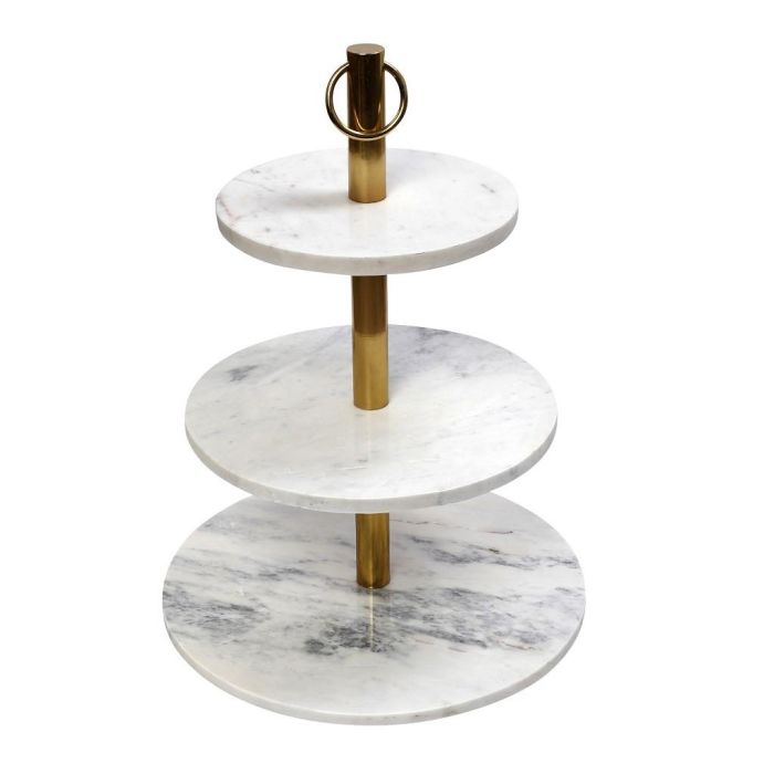 Espiel GET427 stainless steel 3-tier tray 41x59sm