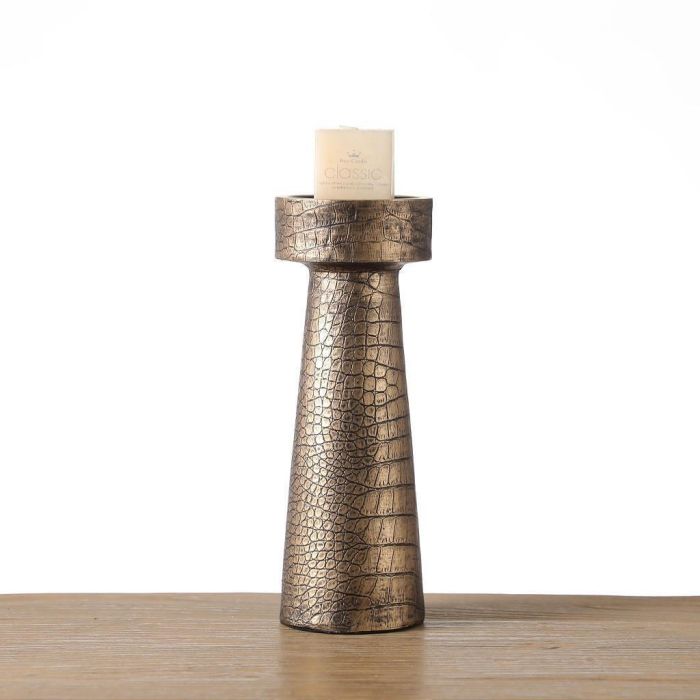 Espiel FIK413 polyresin candle holder 10x10x28sm