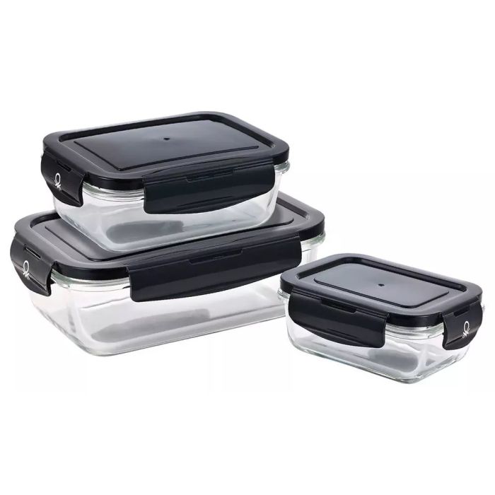 Bergner BE-0701-BK Food container set 3pcs