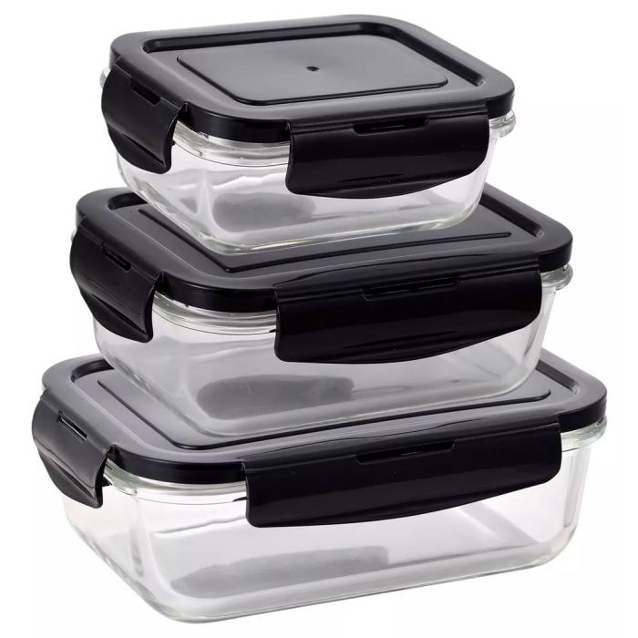 Bergner BE-0701-BK Food container set 3pcs