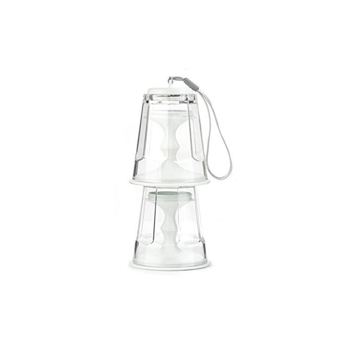 Kikkerland BA38-W STACKING WINE GLASS WHITE S/2