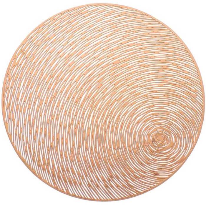 Ambition 36429 Placemat pvc 38cm round cooper gold