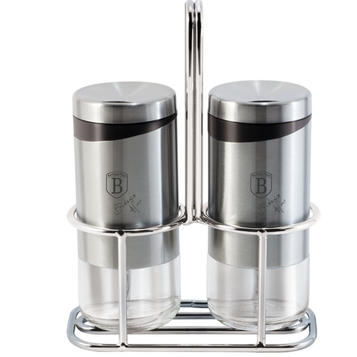 Berlinger Haus BH1993 Black Silver spice jar set 3pcs