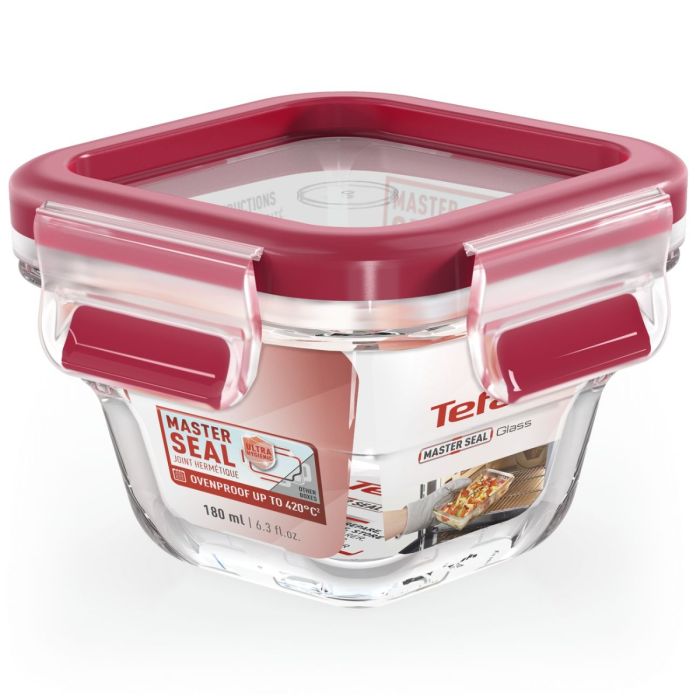 Tefal N1041310 container glass red 180ml
