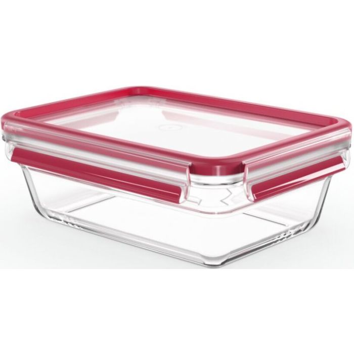 Tefal N1041010 container glass red 1.3l
