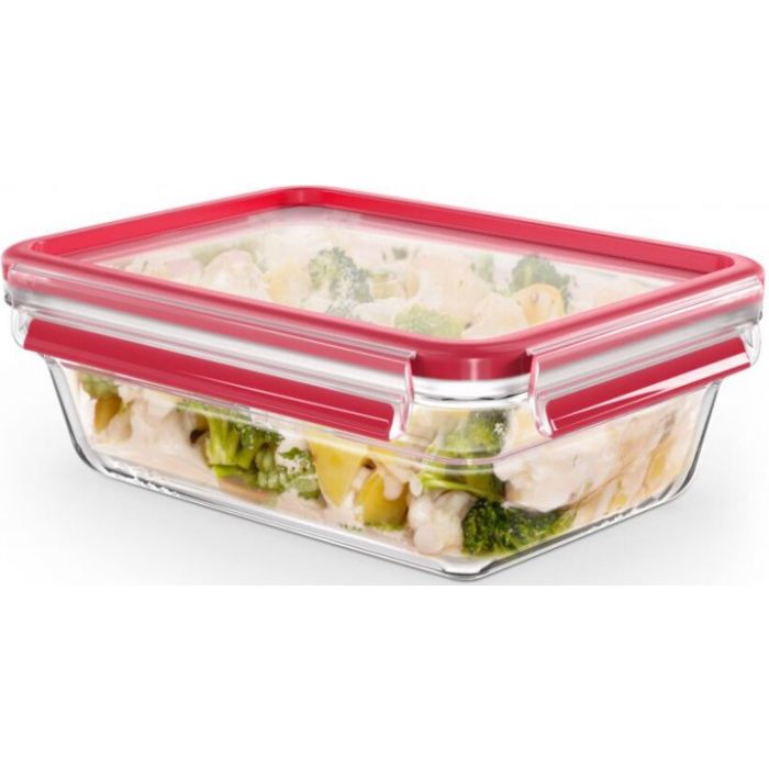 Tefal N1041010 container glass red 1.3l