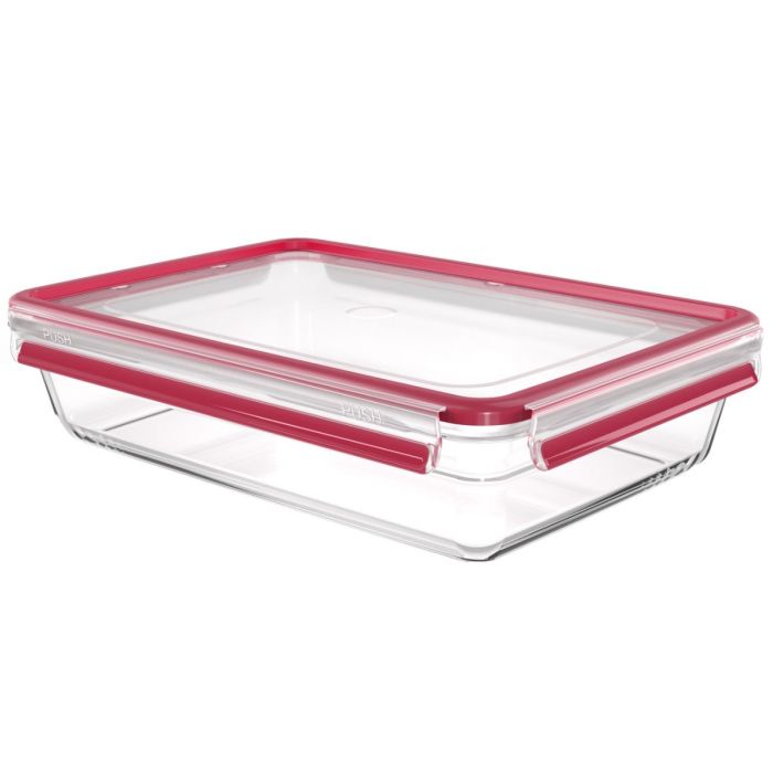 Tefal N1041210 container glass red 3l