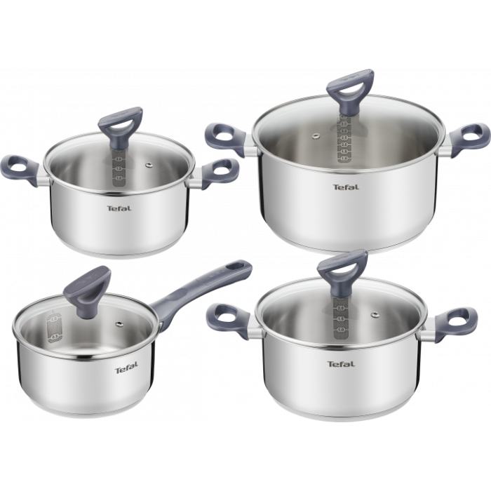 Tefal G712S855 pot & lid set 8pcs
