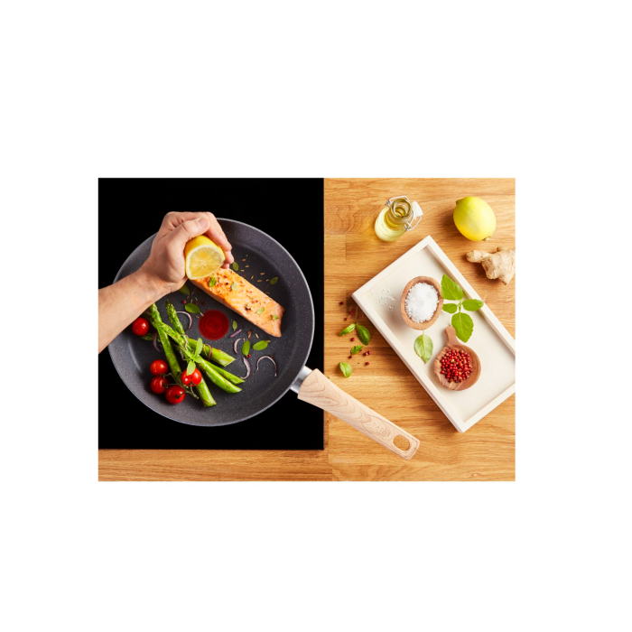 Tefal G2669082 fry pan with wooden hand set 2pcs