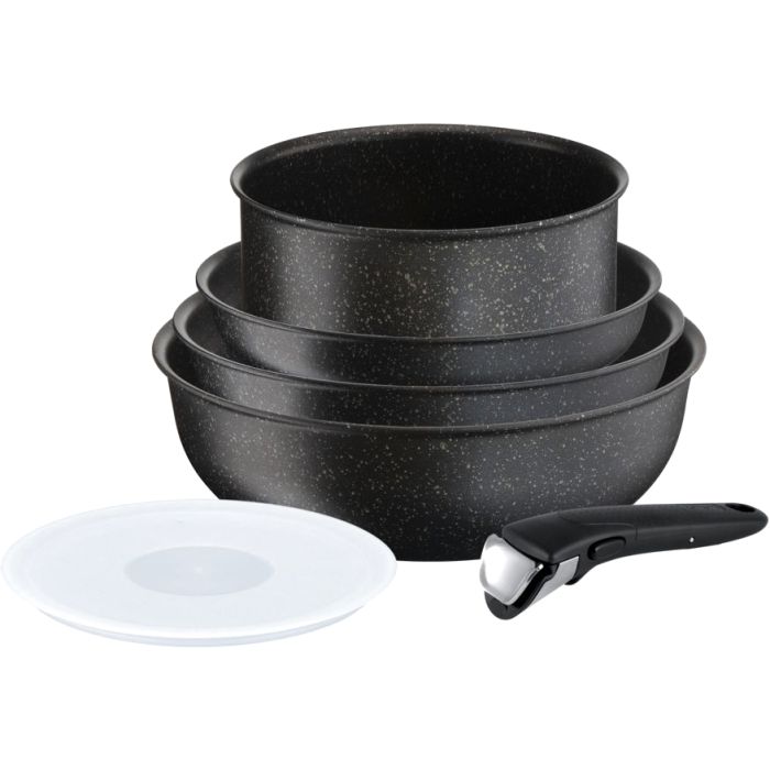 Tefal L6719452 saucepan handless set +1 plastic lid +1 panhandle 6pcs