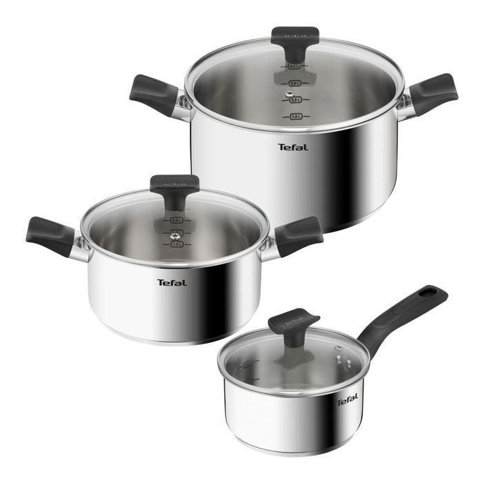 Tefal B925S655 pot & lid set 16/20/24cm 6pcs