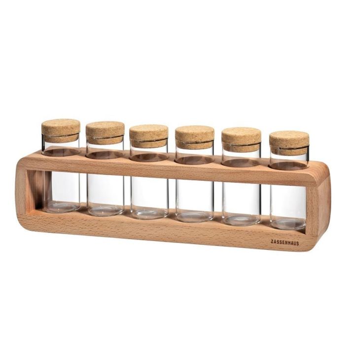 Zassenhaus 056877 spice rack with 6 jars