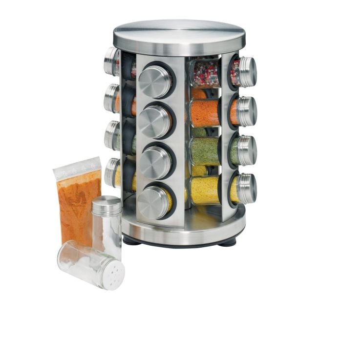 Kuchenprofi 2603002816 spice rack with 16 jars