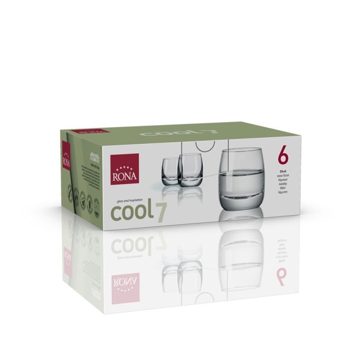 Rona 4218/70 COOL vodka glass set 6x70ml